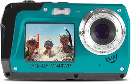 Minolta 48 MP Dual Screen Waterproof Digital Camera MN40WP - Image 3